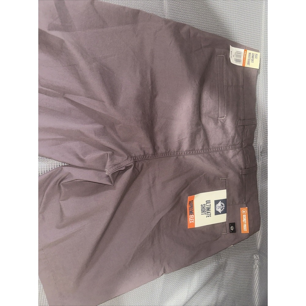 Dockers Ultimate Short Supreme Flex Mens 38 Dark Dusty Rose Chino Shorts NWT